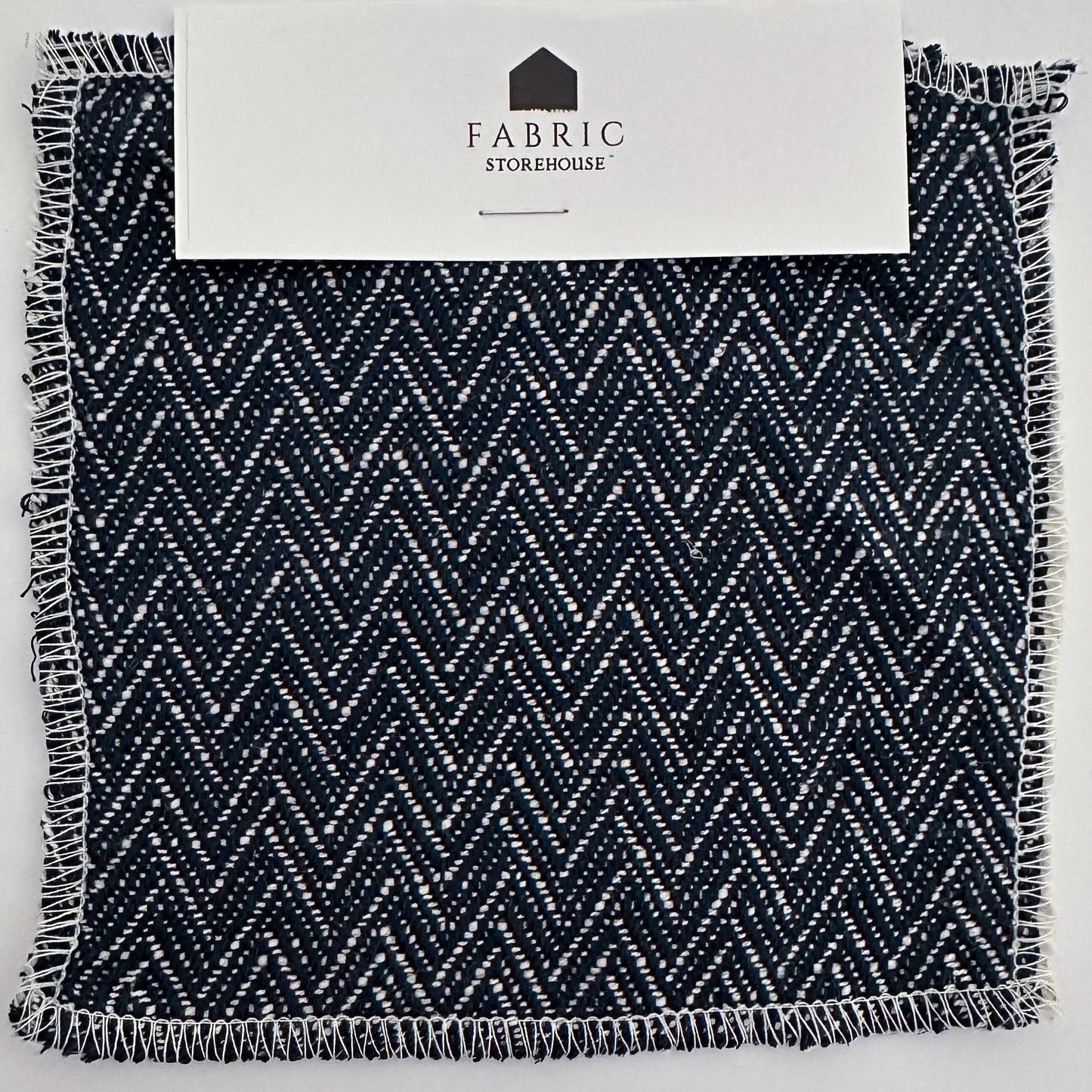 Blue Herringbone