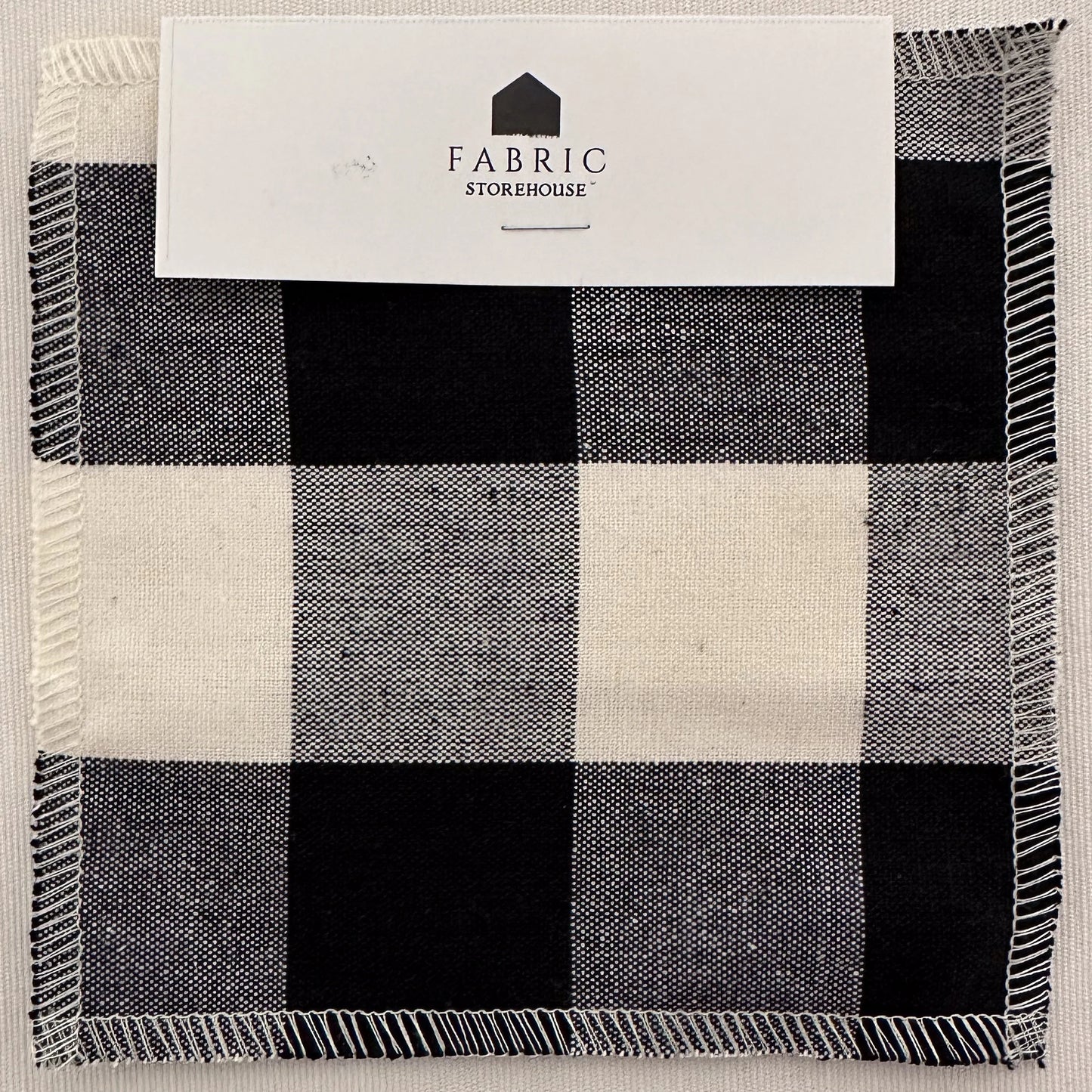 Black and White Buffalo Check