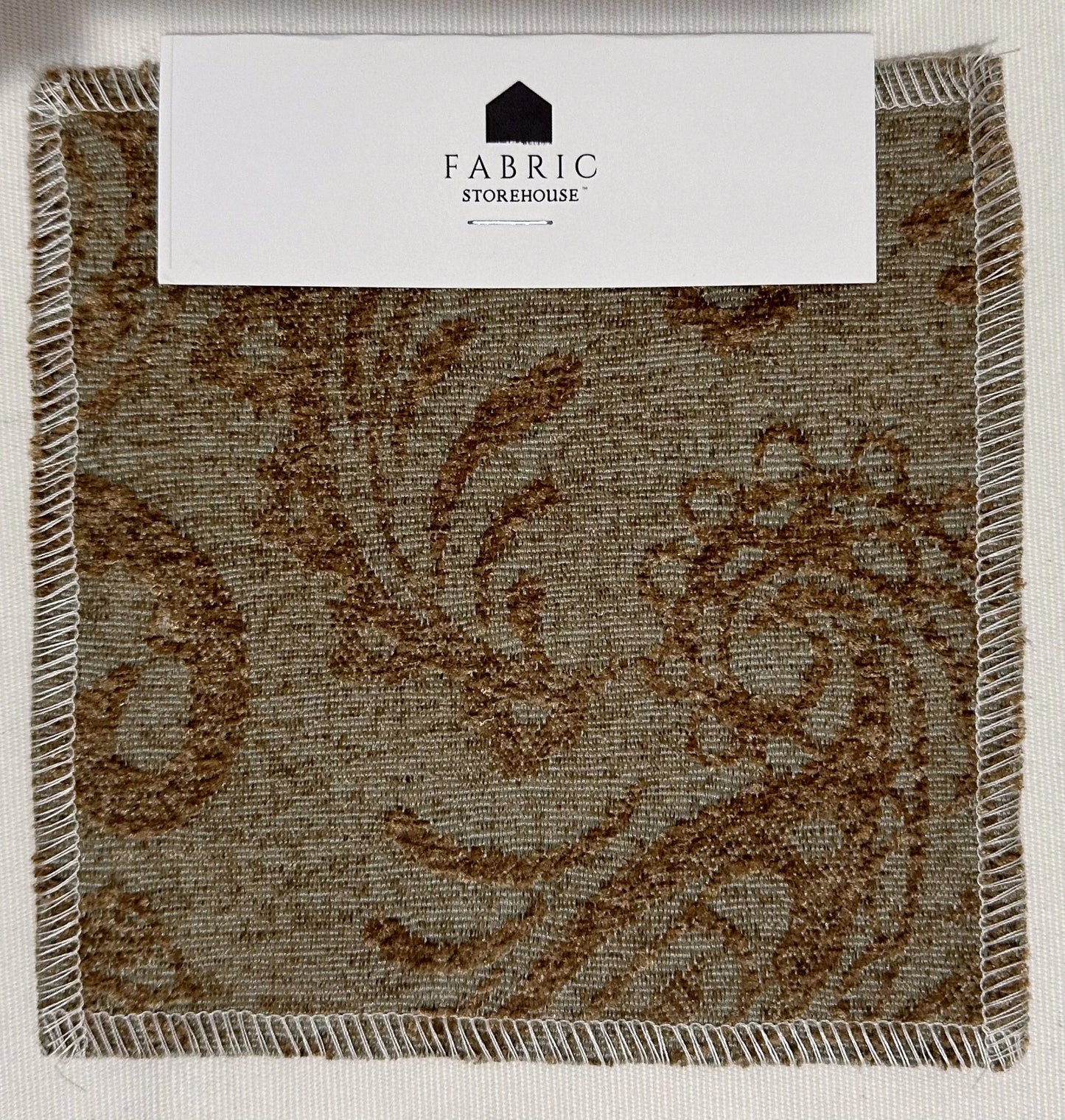 Green Paisley Velveteen