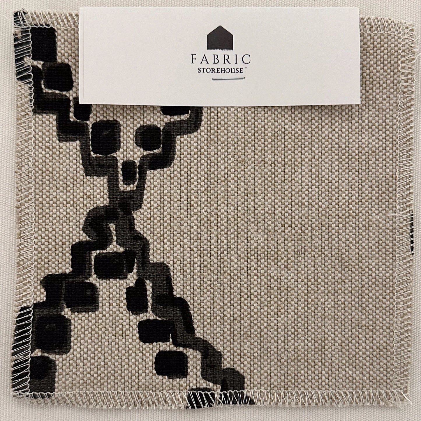 Trellis Linen Black