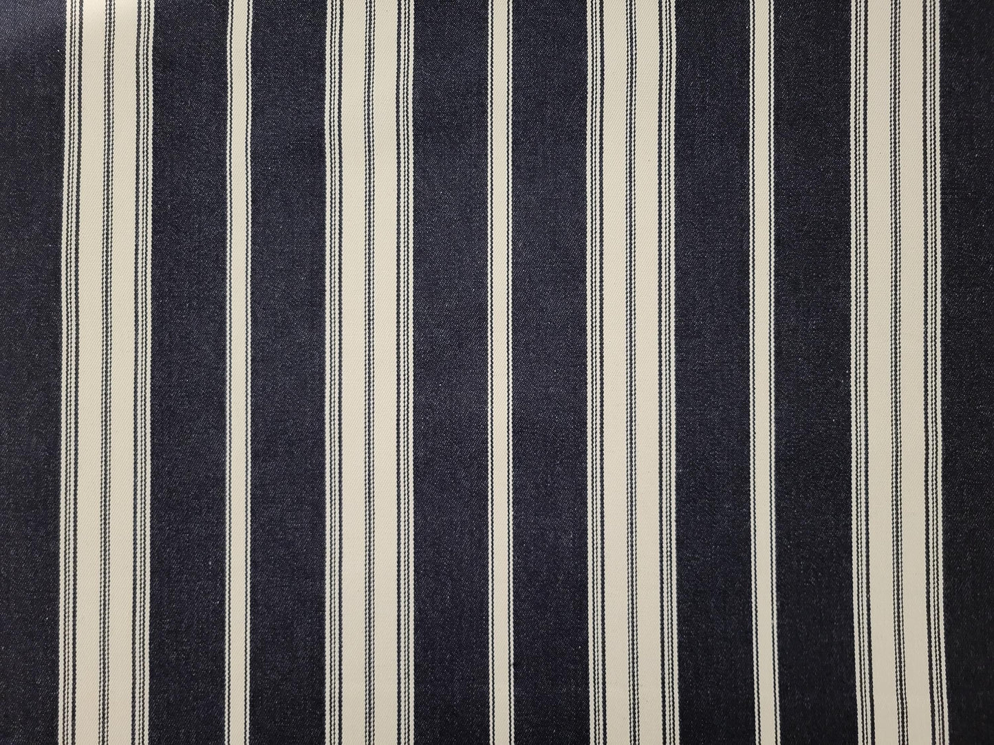 Black & Cream Ticking Stripes