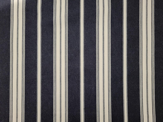 Black & Cream Ticking Stripes