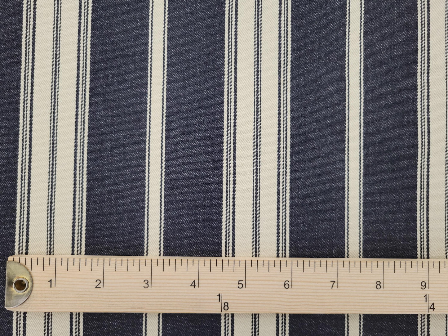 Black & Cream Ticking Stripes