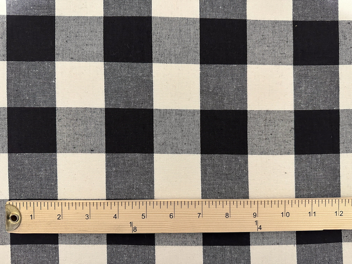 Black and White Buffalo Check