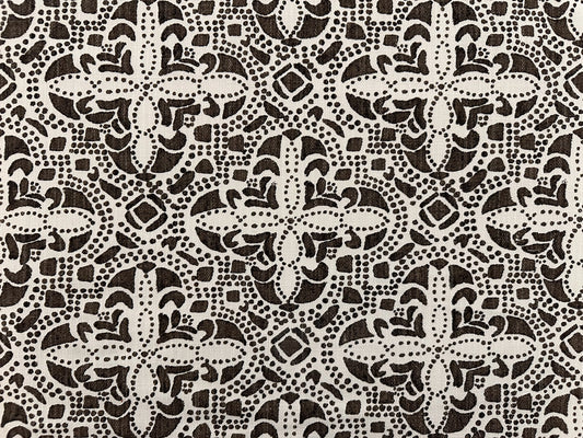 Chocolate Brown Floral