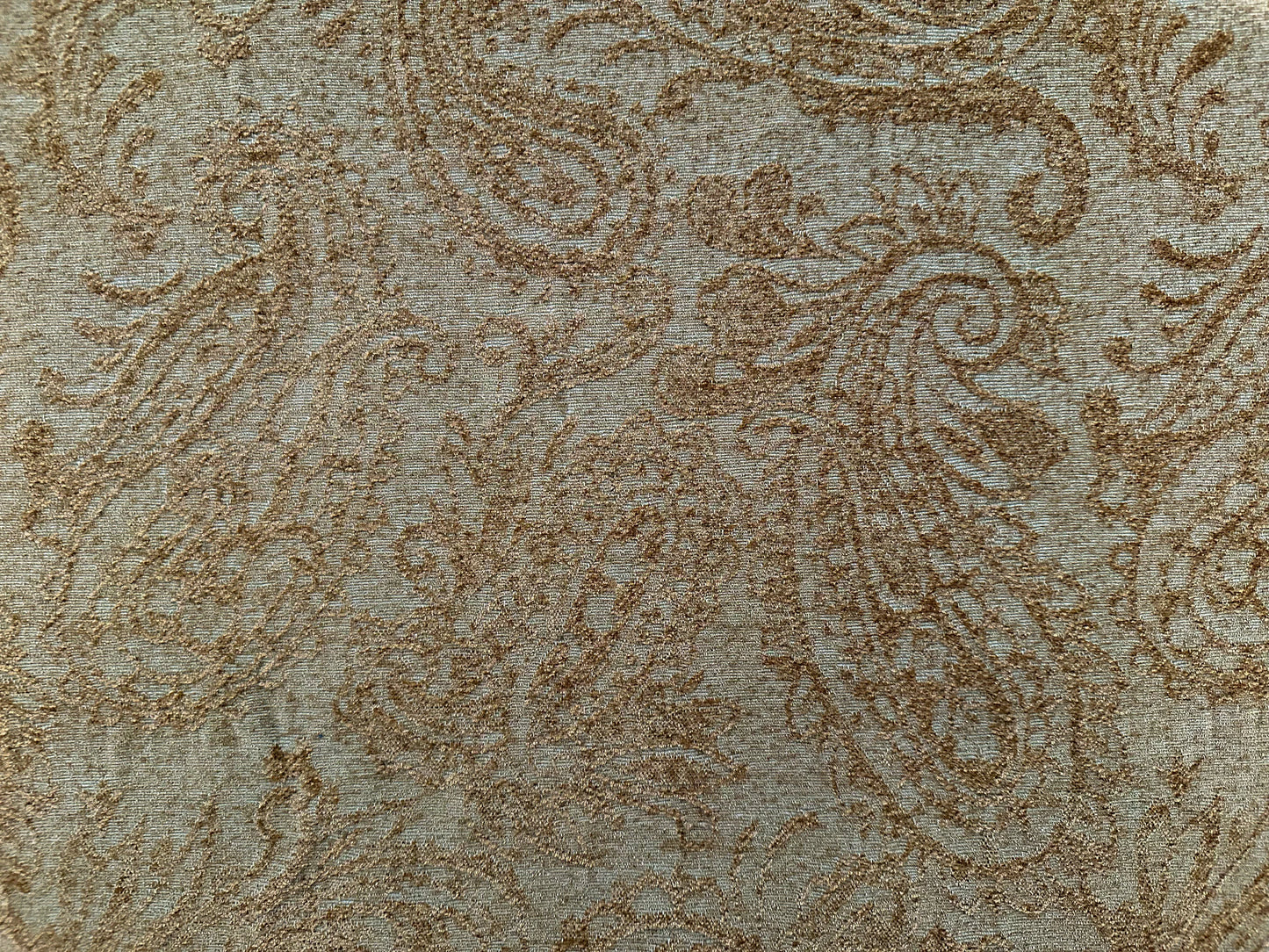 Green Paisley Velveteen