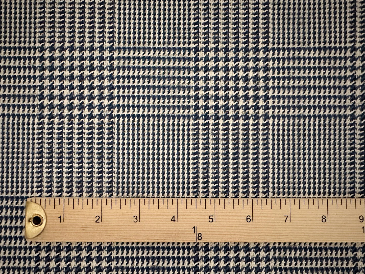 Navy Houndstooth