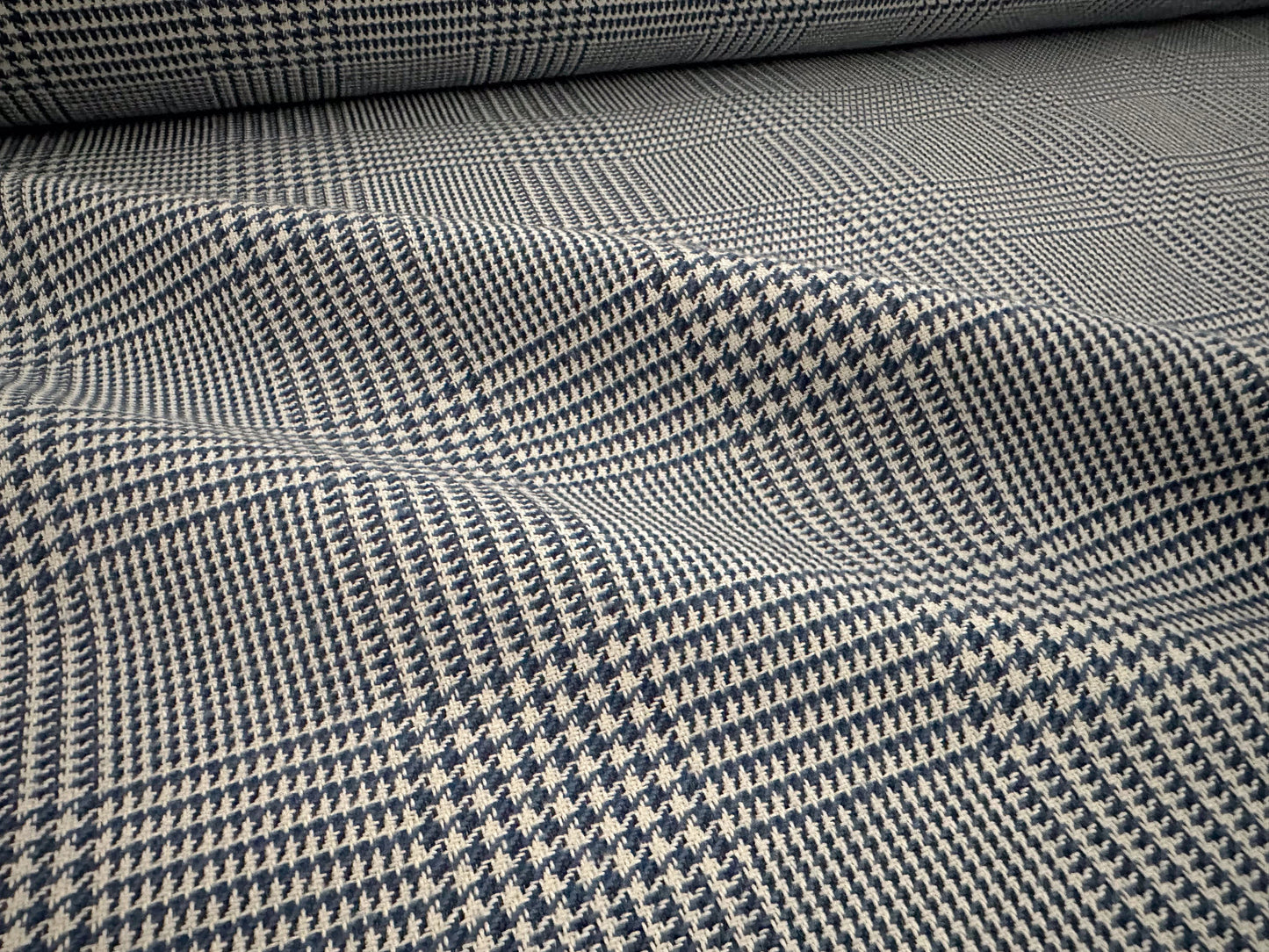 Navy Houndstooth