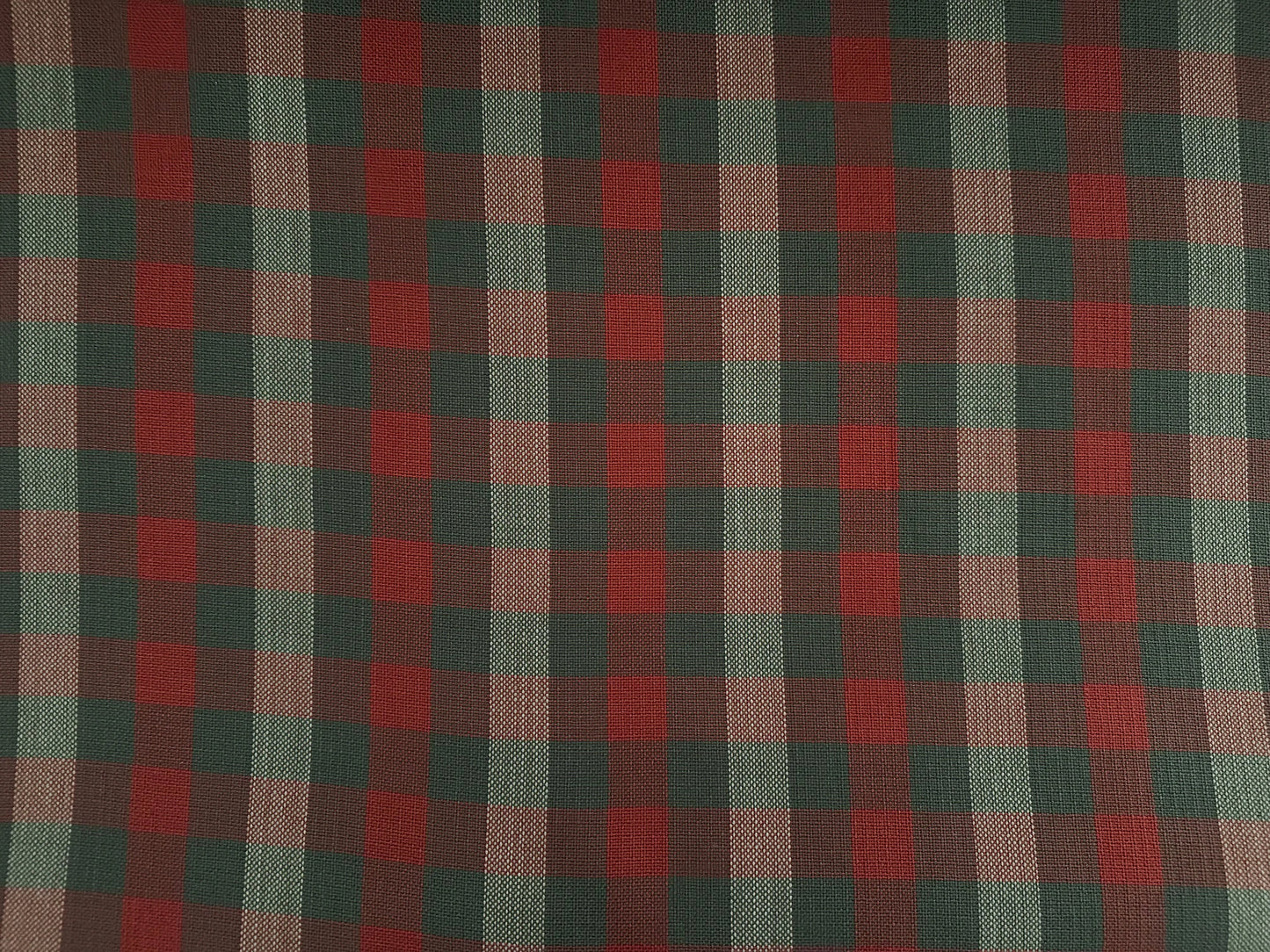 Woven Red Check Plaid