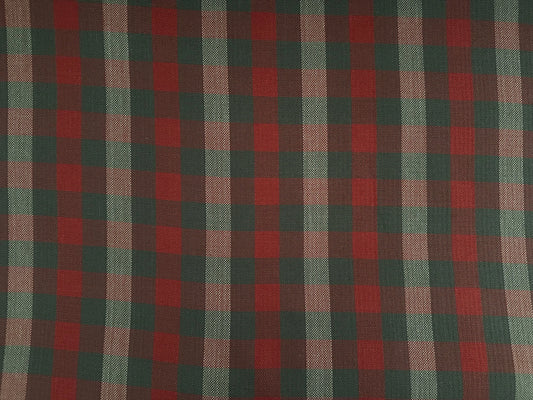 Woven Red Check Plaid