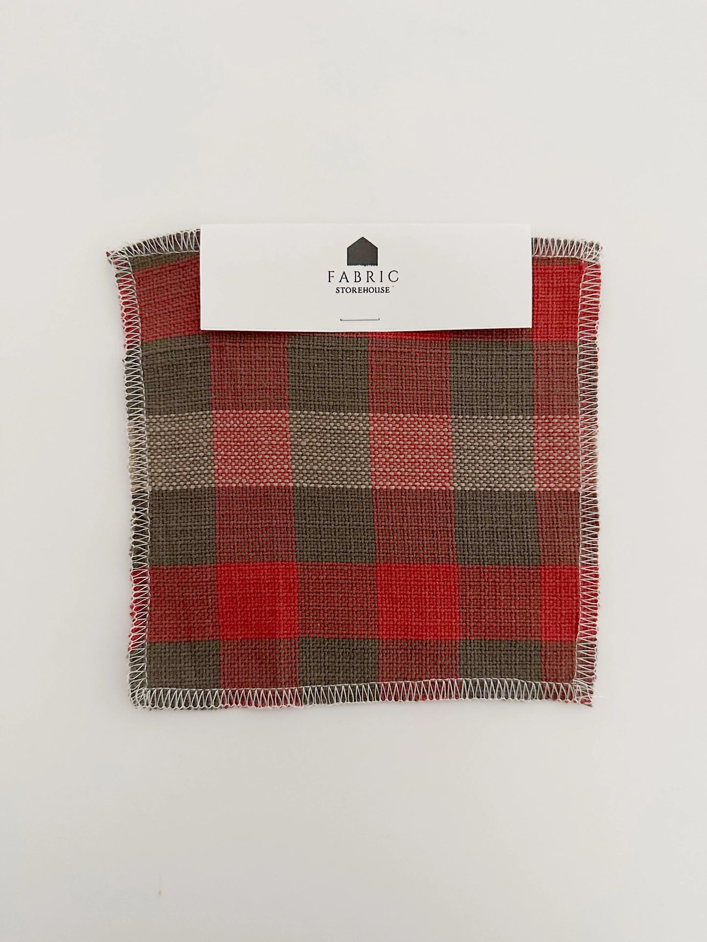 Woven Red Check Plaid